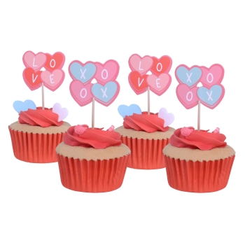 Cupcake Toppers - Candy Hearts